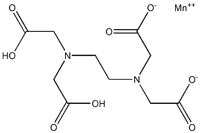 Manganese(II) dihydrogen EDTA Structure