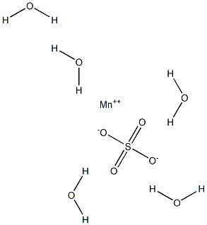 Manganese(II) sulfate pentahydrate Structure