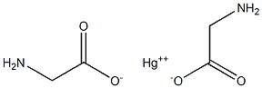 Mercury(II) diglycine Struktur