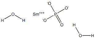 Samarium(III) phosphate dihydrate Struktur