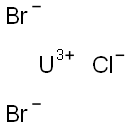Uranium(III) dibromide chloride Struktur