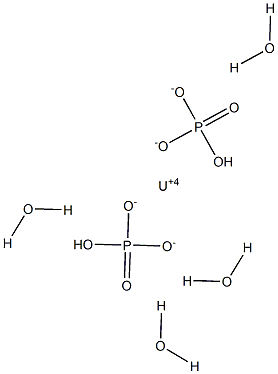 Uranium(IV) hydrogen orthophosphate tetrahydrate Struktur