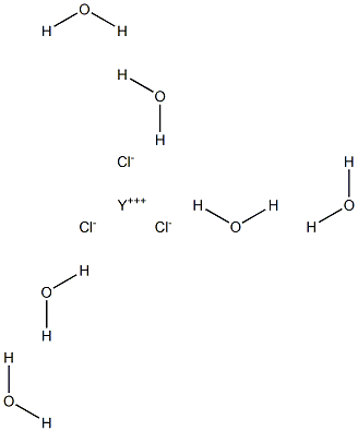 Yttrium(III) chloride hexahydrate Struktur