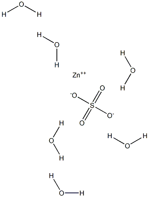 Zinc sulfate hexahydrate Structure