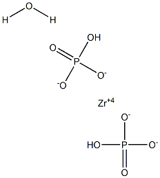 Zirconium hydrogen phosphate monohydrate Structure