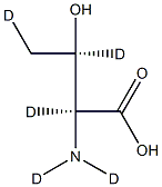 L-Threonine-D5 结构式