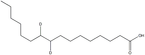 Palmitic Acid-9,10-D2 Structure