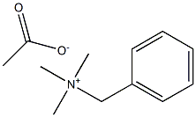 Benzyltrimethylammonium acetate Struktur