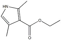2,4-二甲基-3-吡咯羧酸乙酯 结构式
