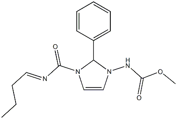 Methyl N-(1-butylidenecarbamoyl-2-phenylimidazolyl)carbamate Struktur