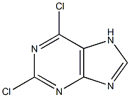 2,6-二氯嘌呤苷, , 结构式