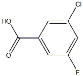 3-chloro-5-fluorobenzoic acid Structure