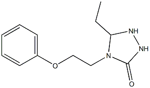 5-ethyl-4-(2-phenoxyethyl)-hydro-1,2,4-triazole-3-(4H)-one Struktur