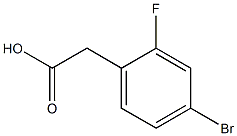4-bromo-2-fluorophenylacetic acid Structure