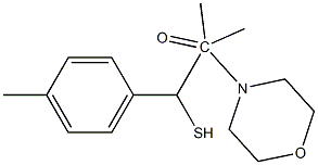 Mercapto-2-methyl-4'-methyl-2-morpholino phenyl acetone Struktur