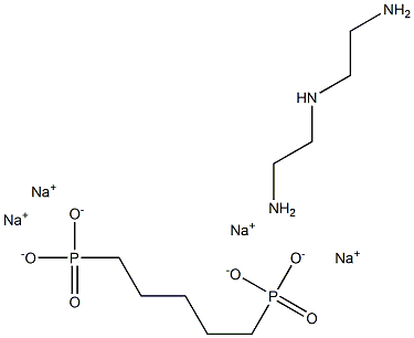 Diethylene triamine pentamethylene phosphonic acid sodium salt Struktur
