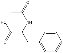 DL-2-乙酰氨基-3-苯丙酸 结构式