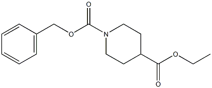 N-CBZ-哌啶-4-甲酸乙酯,,结构式