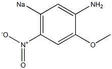 2-甲氧基-4-硝基苯胺-5-磺酸钠,,结构式