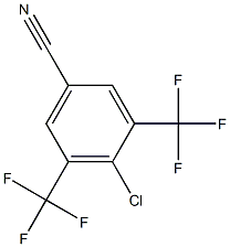 3,5-二三氟甲基-4-氯苯腈 结构式