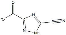 5-氰基-1H-1,2,4-三氮唑-3-羧酸甲酯, , 结构式