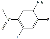 2,4二氟-5-硝基苯胺,,结构式