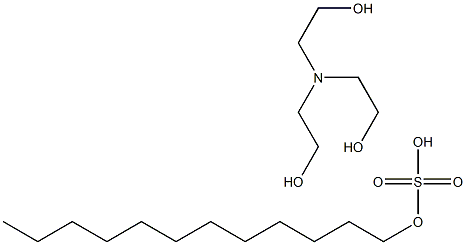 dodecyl triethanolamine salfate Structure