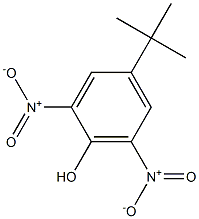 2,6-二硝基-4-叔丁基苯酚,,结构式