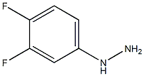 3,4-二氟苯肼,,结构式