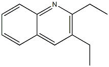 2,3-diethyl quinoline 化学構造式