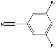 3-溴-5-氟苯甲腈 结构式