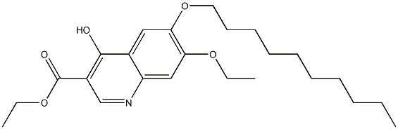  6-癸氧基-7-乙氧基-4-羟基喹啉-3-羧酸乙酯