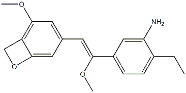 (Z)-5-甲氧基-4'-乙甲氧基-3,4-亚甲氧基-3'-氨基二苯乙烯