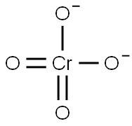 Chromate, Ion chromatography standard solution, Specpure, CrO4ˉ2 1000μg/ml 化学構造式