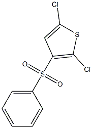 2,5-二氯-3-苯磺酰基噻吩,,结构式