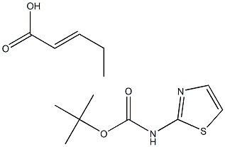 叔丁氧羰氨基噻唑戊烯酸, , 结构式