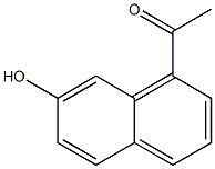 1-乙酰氨酸-7-萘酚, , 结构式