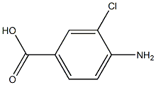 4-氨基-3-氯苯甲酸 结构式