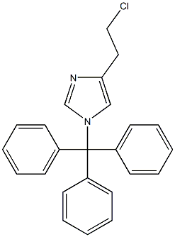 4-(2-chloroethyl)-1-trityl imidazole Structure
