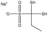 Sodium dimercaptopropansulfonate 化学構造式