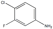 3-氟-4-氯苯胺,,结构式