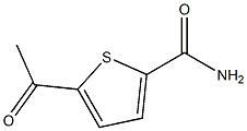 5-乙酰基噻吩-2-甲酰氨, , 结构式