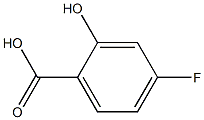 4-fluoro-2-hydroxybenzoic acid Struktur