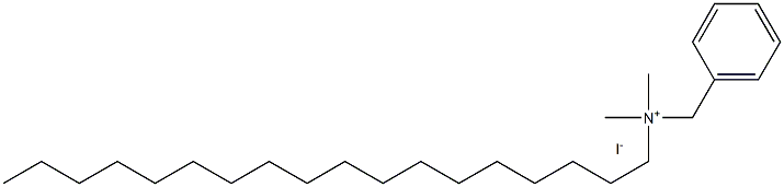 Octadecyl dimethyl benzyl ammonium iodide Struktur