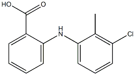2-[(3-chloro-2-methylphenyl)amino]benzoic acid Structure