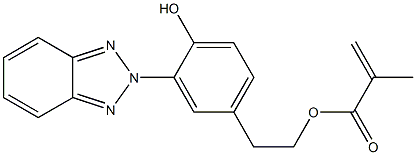 2-(2'-羟基-5'-甲基丙烯氧乙基苯基)-2H-苯并三唑 结构式