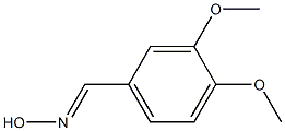 3,4-二甲氧基苯甲醛肟, , 结构式