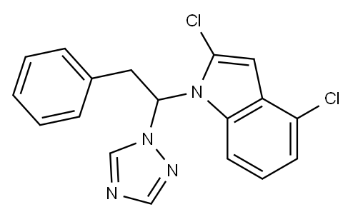 1-(2,4-dichloro-indolylphenethyl)-1H-1,2,4-triazole|1-(2,4-二氯-Β-丙基苯乙基)-1H-1,2,4-三唑