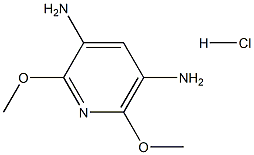 2,6-二甲氧基-3,5-二氨基吡啶盐酸盐,,结构式