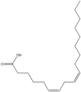 6(Z),9(Z)-OctadecadienoicAcid Structure